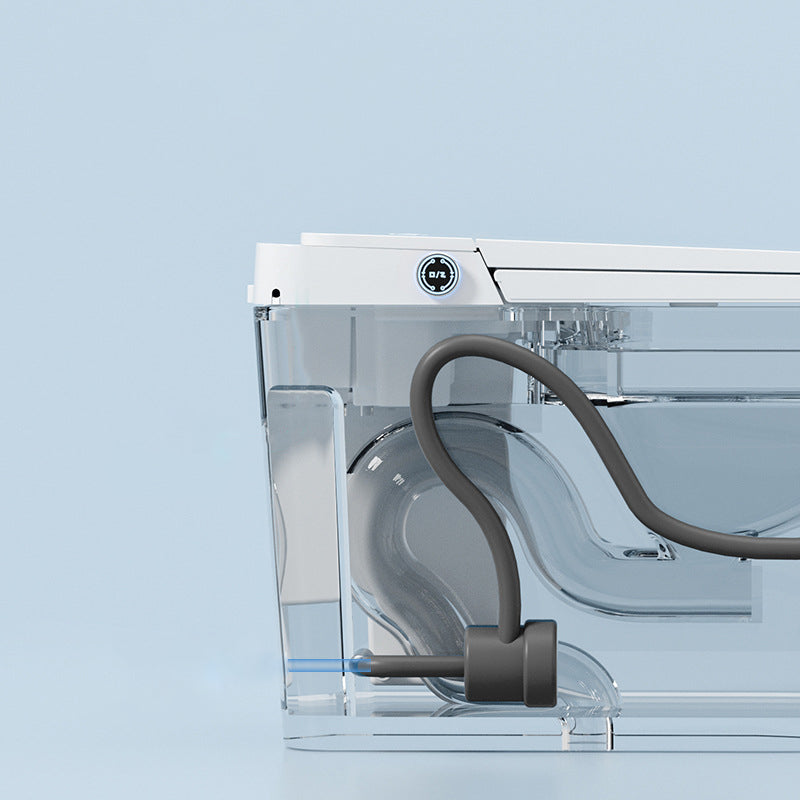 Modern Siphon Jet Toilet Bowl Floor Mount Skirted Toilet with Toilet Seat