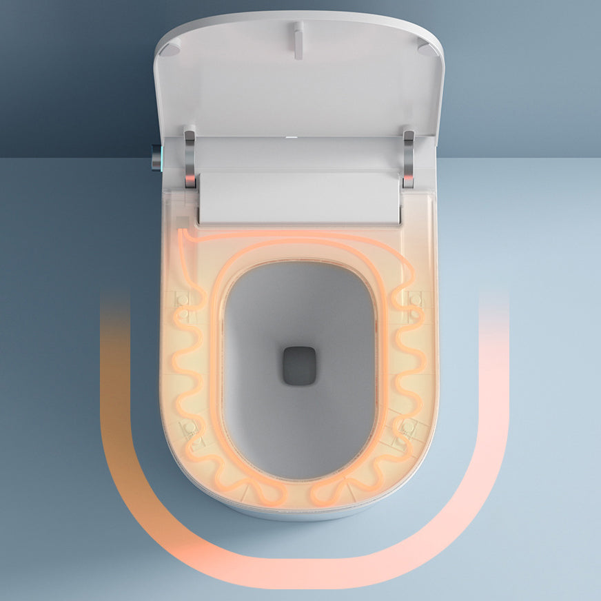 Modern Siphon Jet Toilet Bowl Floor Mount Skirted Toilet with Toilet Seat