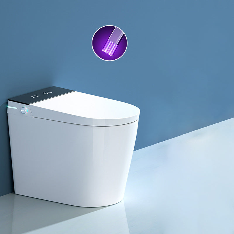 Modern Flush Toilet Heated Seat One-Piece Toilet with Slow Close Seat