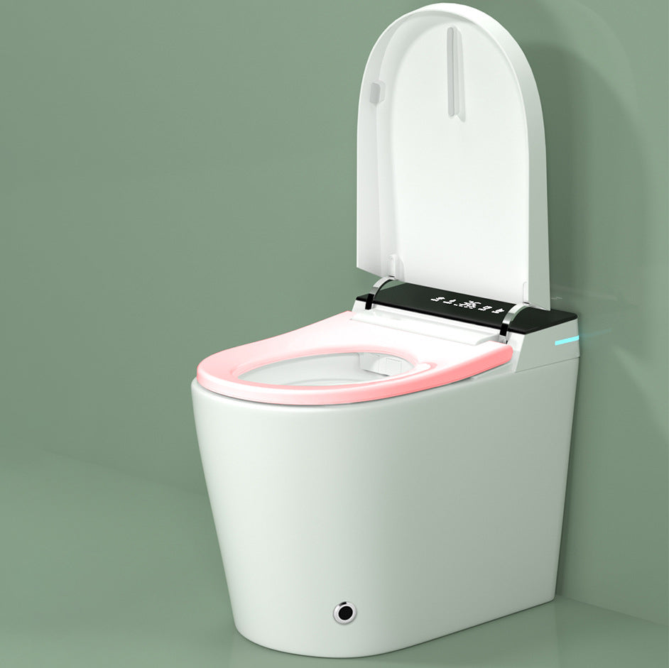 Modern Flush Toilet Heated Seat One-Piece Toilet with Slow Close Seat