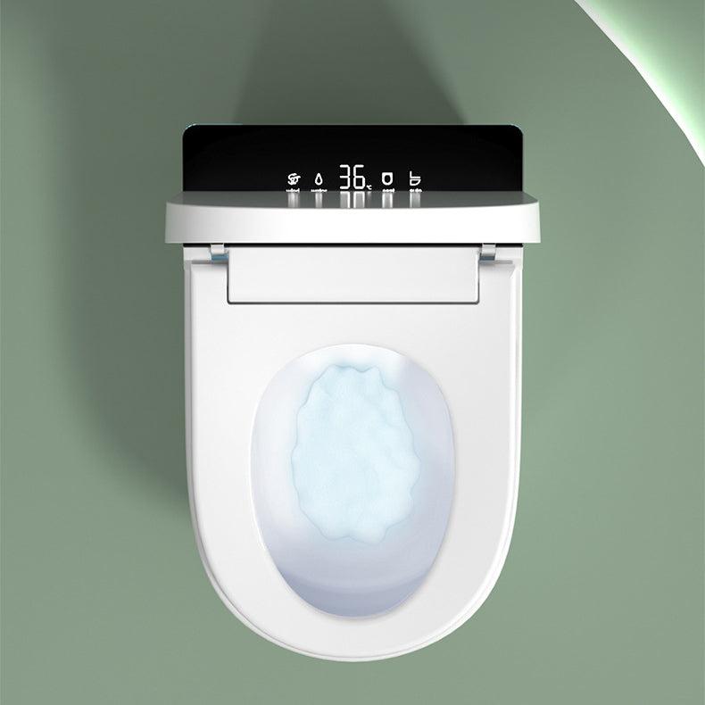 Modern Flush Toilet Heated Seat One-Piece Toilet with Slow Close Seat