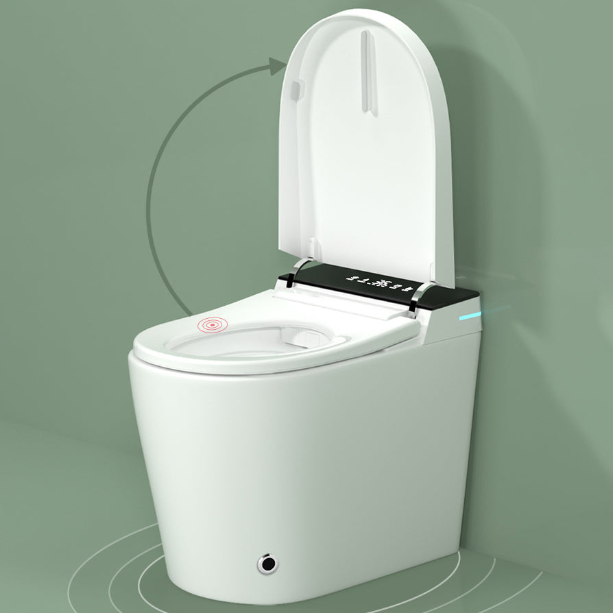 Modern Flush Toilet Heated Seat One-Piece Toilet with Slow Close Seat