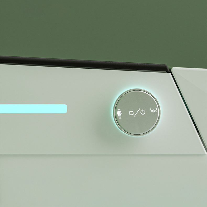 Modern Flush Toilet Heated Seat One-Piece Toilet with Slow Close Seat