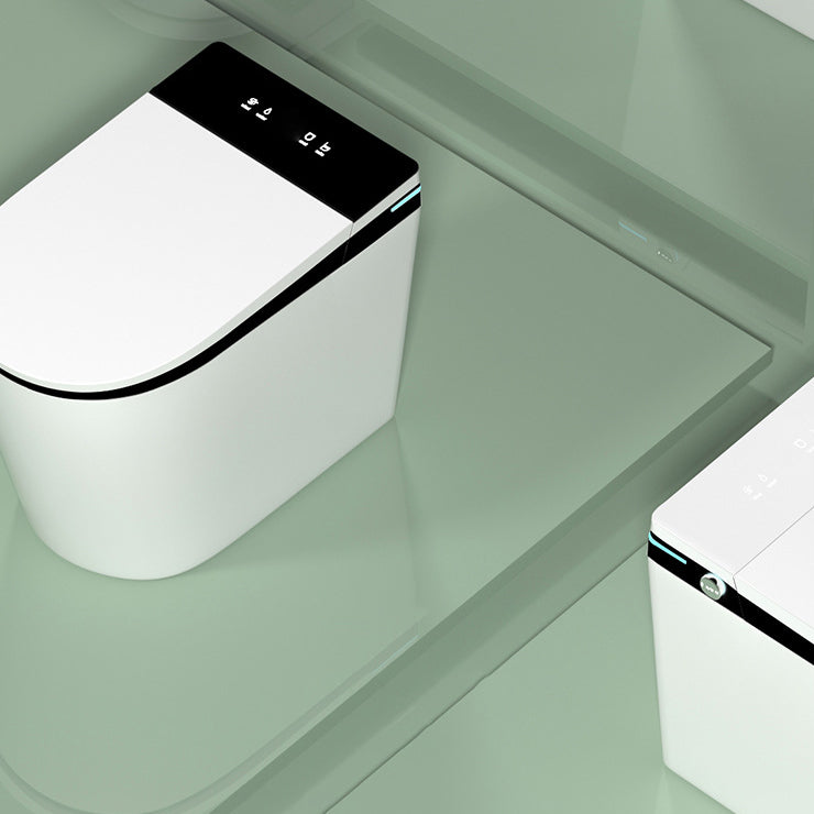 Modern Flush Toilet Heated Seat One-Piece Toilet with Slow Close Seat