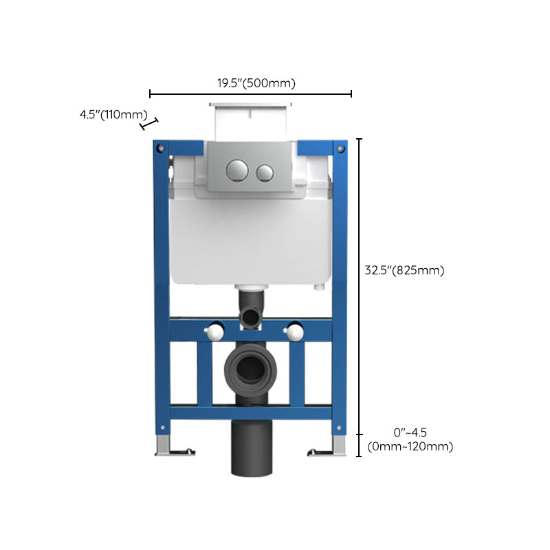 Modern White Flush Toilet Wall Hung One-Piece Toilet with Slow Close Seat