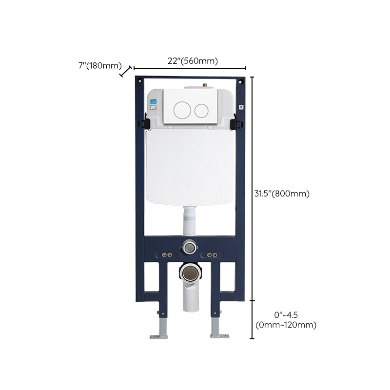 Modern White Flush Toilet Wall Hung One-Piece Toilet with Slow Close Seat