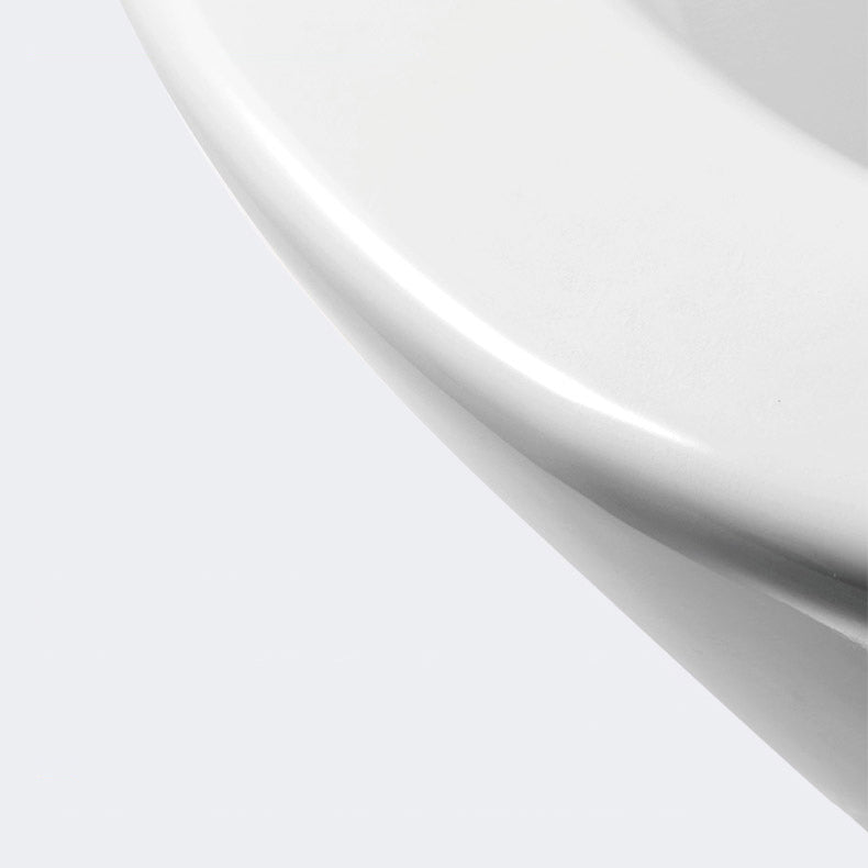 Modern Siphon Jet Toilet Bowl Wall Mount Flush Toilet with Seat for Bathroom