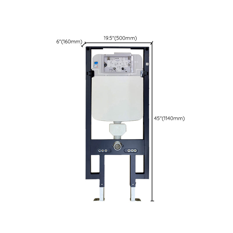 Modern Siphon Jet Toilet Bowl Wall Mount Flush Toilet with Seat for Bathroom