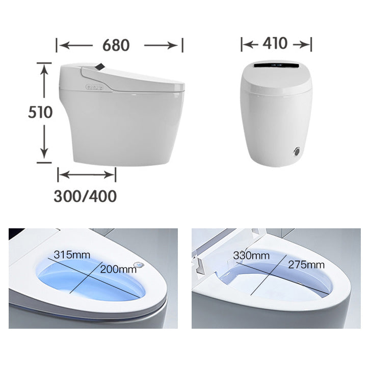 Floor Mounted Porcelain Toilet One Piece Toilet Modern Urine Toilet