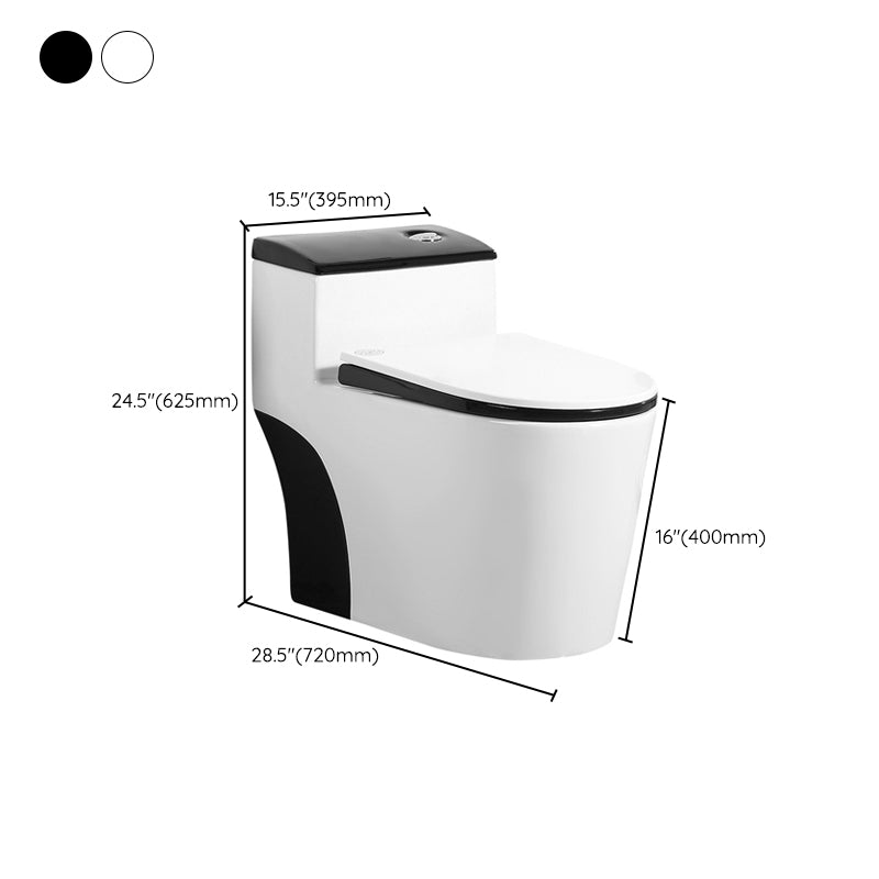 Modern Floor Mounted Toilet Bowl One-Piece Toilet for Washroom