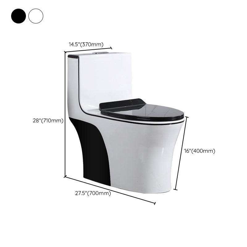 Modern Floor Mounted Toilet Bowl One-Piece Toilet for Washroom