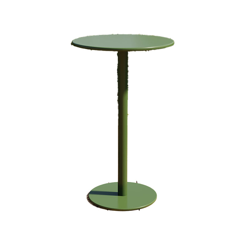 1/3/4 Pieces Industrial Round Bar Table Set Pub Table with Metal Pedestal