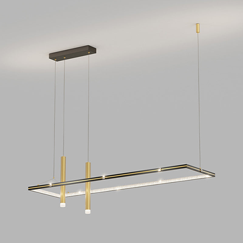 Modern 3-Light Golden Kitchen Island Lighting LED Island Pendant Lighting