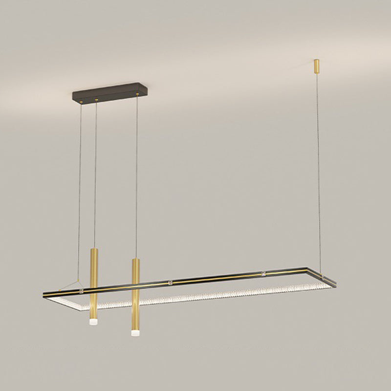 Modern 3-Light Golden Kitchen Island Lighting LED Island Pendant Lighting