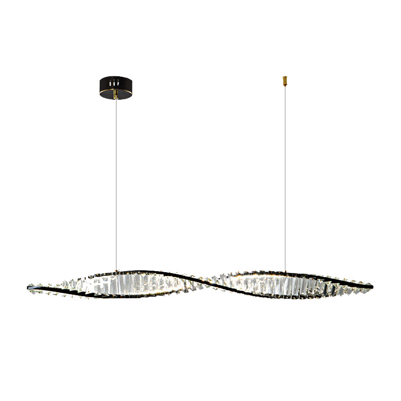 Single Modernism Golden/Black Ceiling Light LED Kitchen Island Lighting