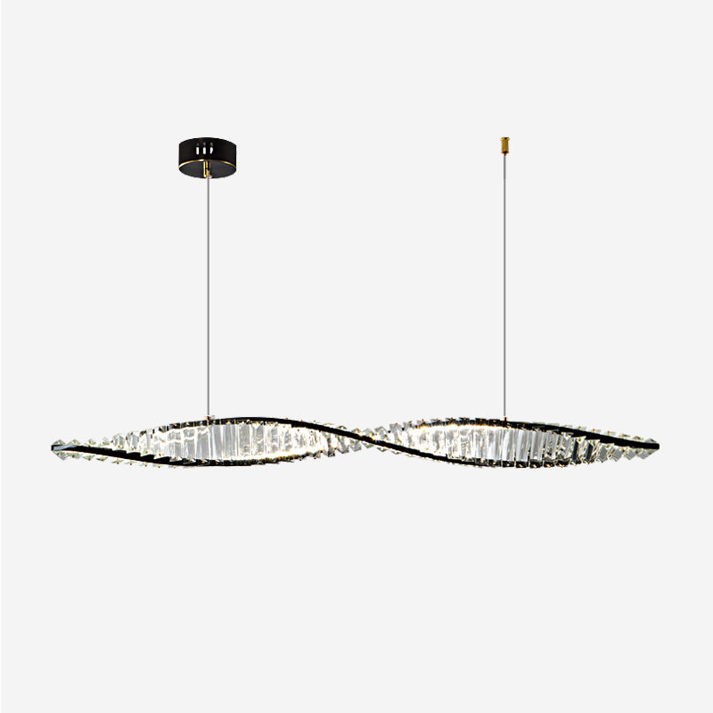 Single Modernism Golden/Black Ceiling Light LED Kitchen Island Lighting