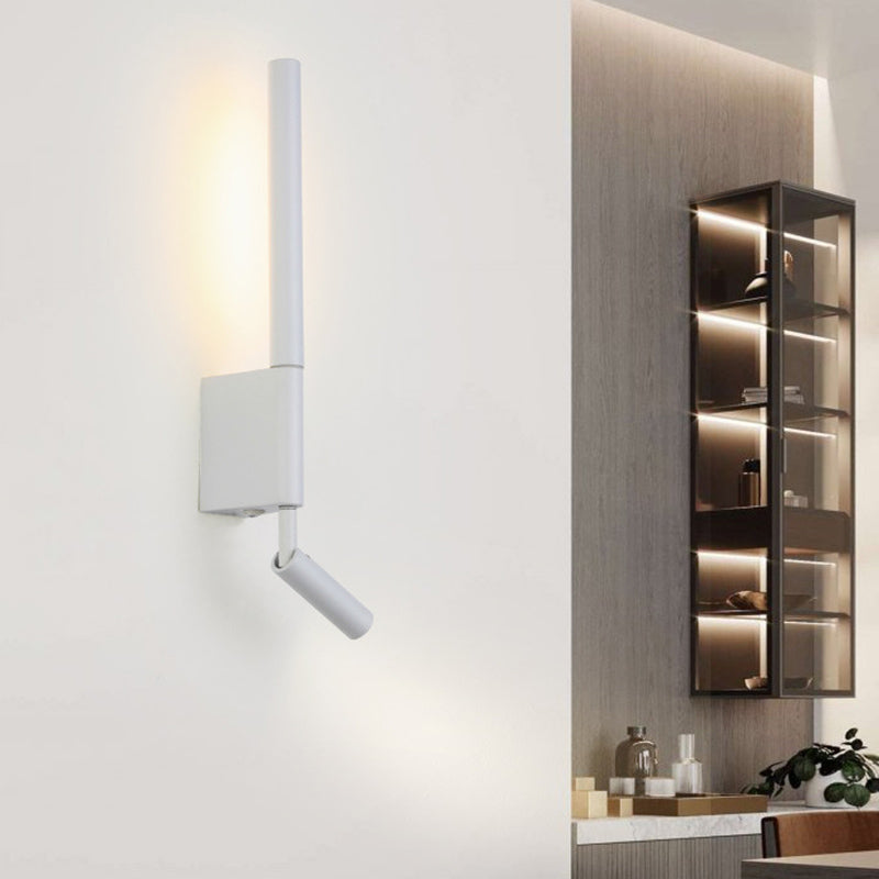 Modernism 2-Light White Wall Mounted Sconce Metallic LED Wall Light