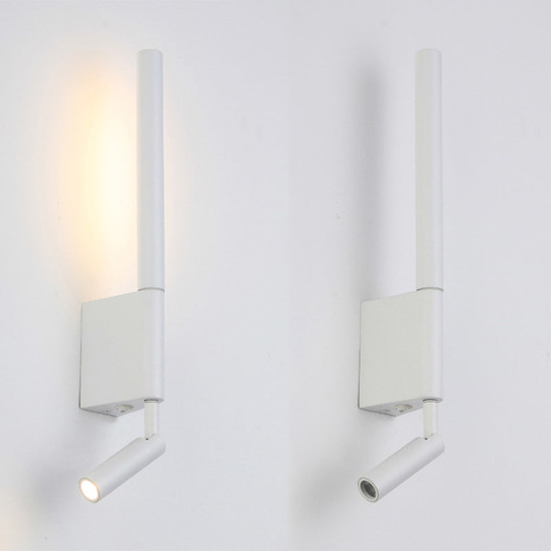 Modernism 2-Light White Wall Mounted Sconce Metallic LED Wall Light