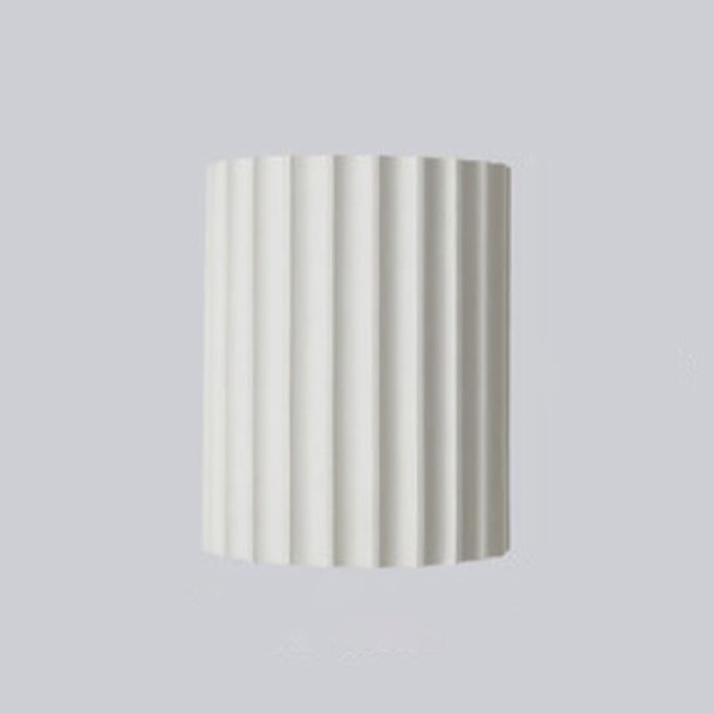 Modern Style Half Cylinder Wall Light Resin 2 Light Sconces for Bedroom