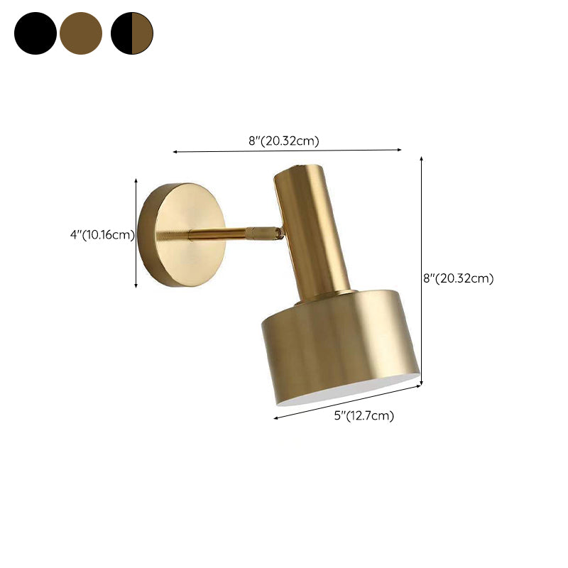 Metal Geometric Shape Wall Sconce Modern Style 1-Light Wall Light Fixture