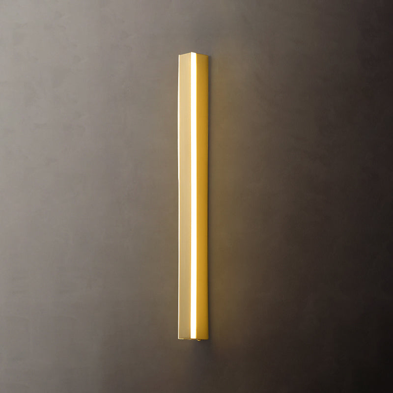 Modern Metal Wall Sconce Linear Shape Wall Light with Acrylic Shade for Bedroom