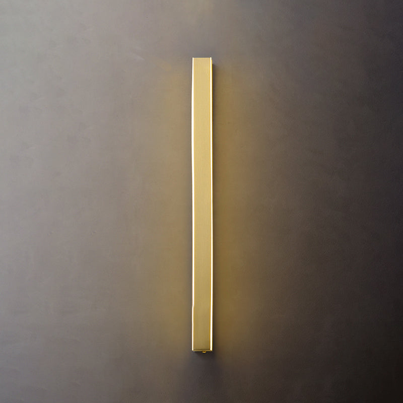 Modern Metal Wall Sconce Linear Shape Wall Light with Acrylic Shade for Bedroom