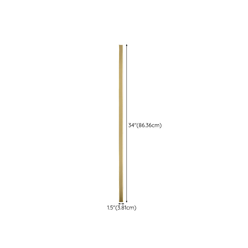 Modern Metal Wall Sconce Linear Shape Wall Light with Acrylic Shade for Bedroom