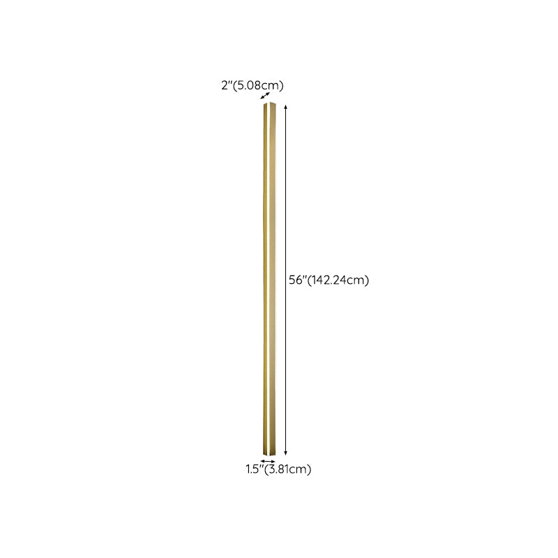 Modern Metal Wall Sconce Linear Shape Wall Light with Acrylic Shade for Bedroom