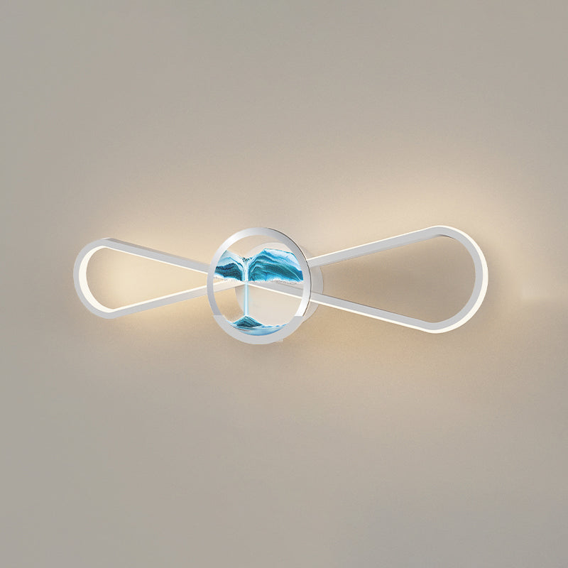 Metal Modern Wall Sconce Linear Shape Vanity Lamp with Acrylic Shade for Bathroom