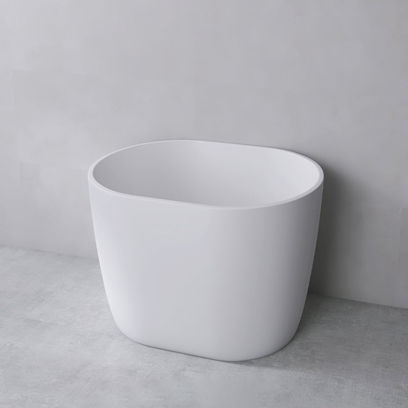 Modern Oval Soaking Bath Tub Freestanding Acrylic-Fiberglass Bath Tub