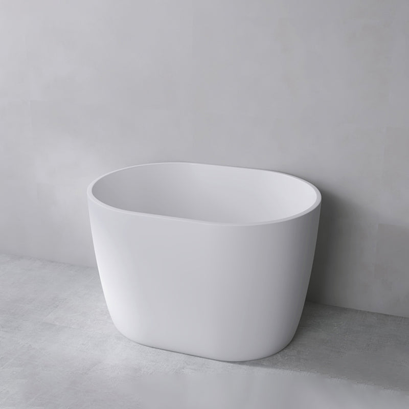 Modern Oval Soaking Bath Tub Freestanding Acrylic-Fiberglass Bath Tub