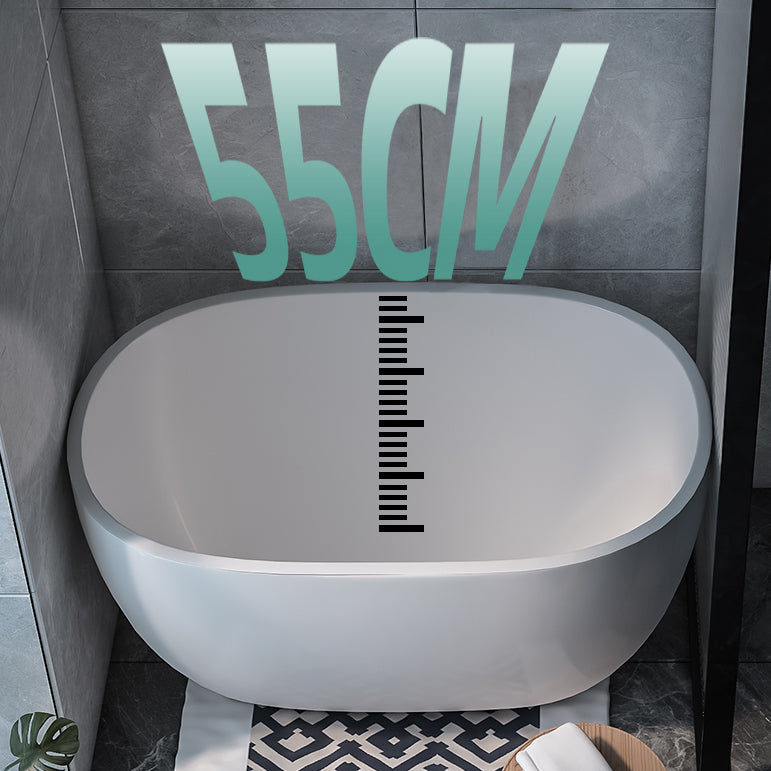 Modern Oval Soaking Bath Tub Freestanding Acrylic-Fiberglass Bath Tub