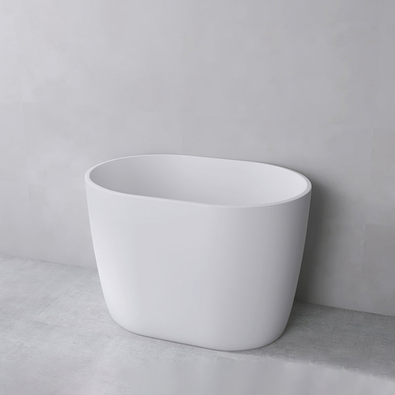 Modern Oval Soaking Bath Tub Freestanding Acrylic-Fiberglass Bath Tub