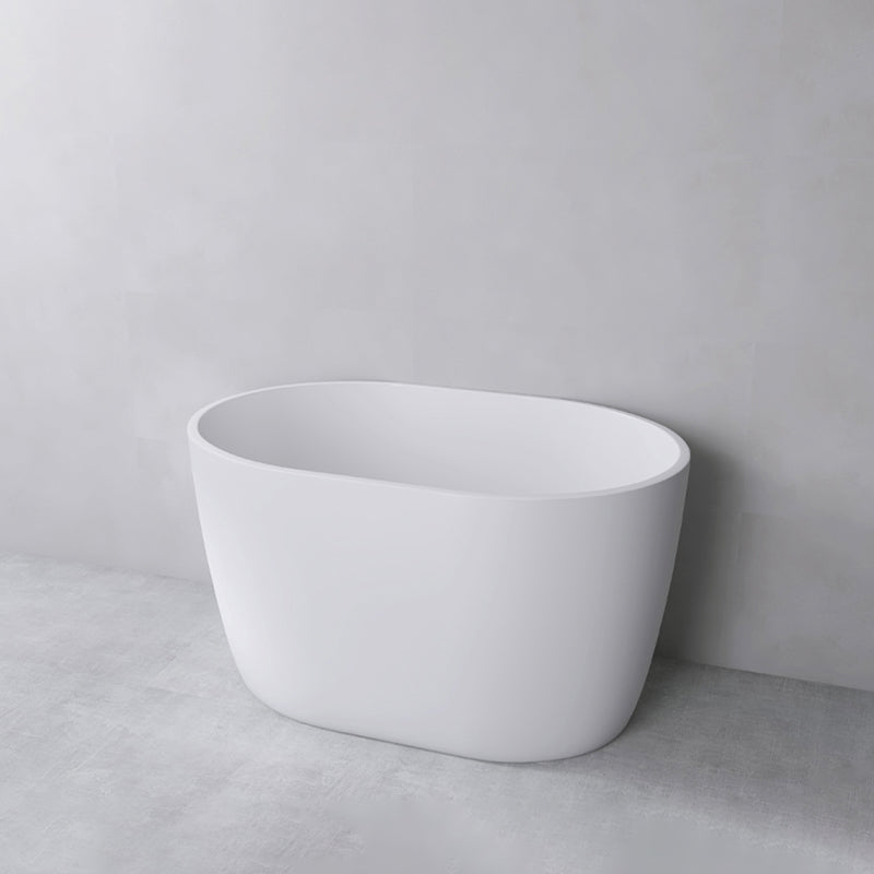 Modern Oval Soaking Bath Tub Freestanding Acrylic-Fiberglass Bath Tub