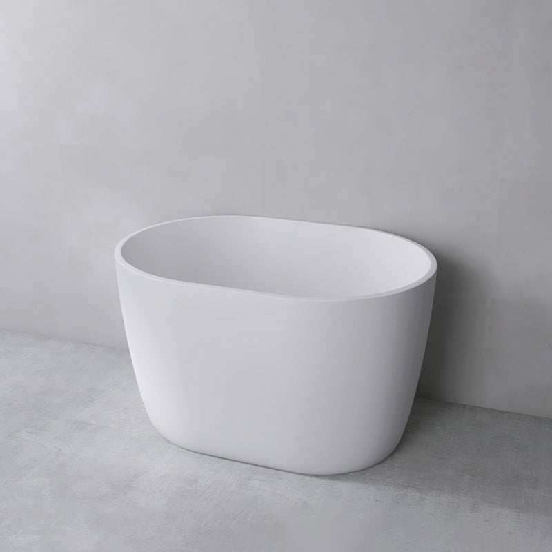 Modern Oval Soaking Bath Tub Freestanding Acrylic-Fiberglass Bath Tub