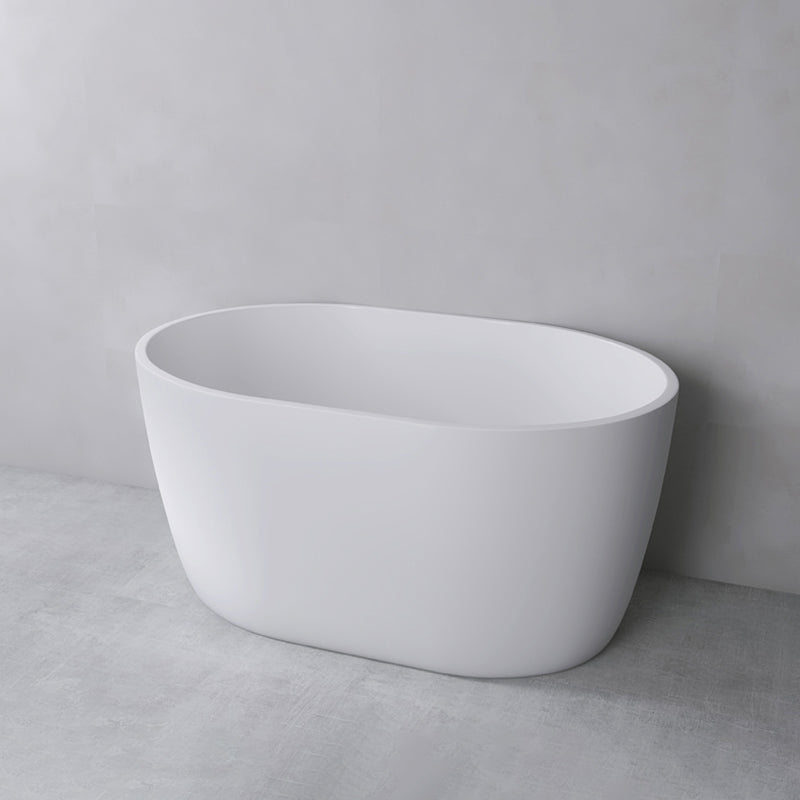 Modern Oval Soaking Bath Tub Freestanding Acrylic-Fiberglass Bath Tub