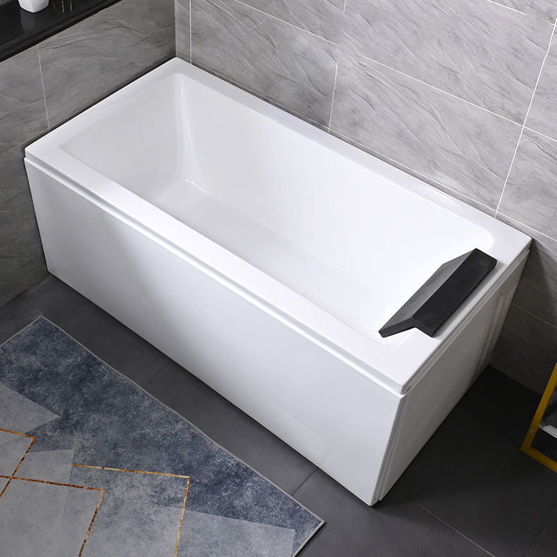 Freestanding Acrylic Bathtub Modern Stand Alone Soaking Tub with  Pop-up Drain