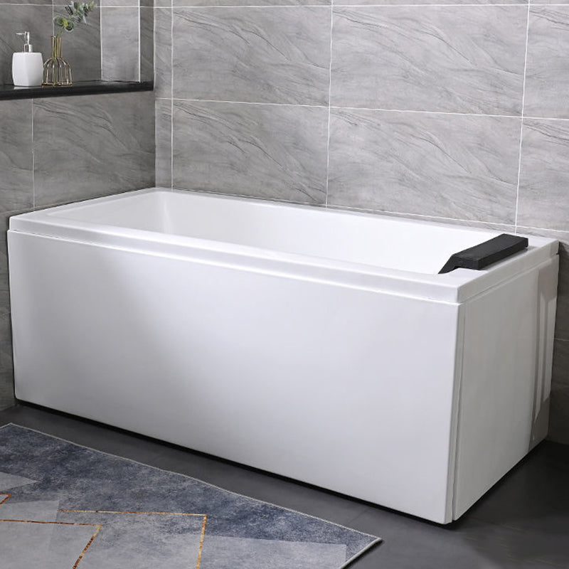 Freestanding Acrylic Bathtub Modern Stand Alone Soaking Tub with  Pop-up Drain