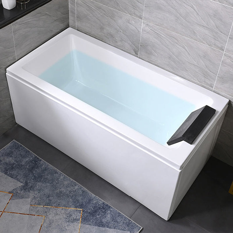 Freestanding Acrylic Bathtub Modern Stand Alone Soaking Tub with  Pop-up Drain