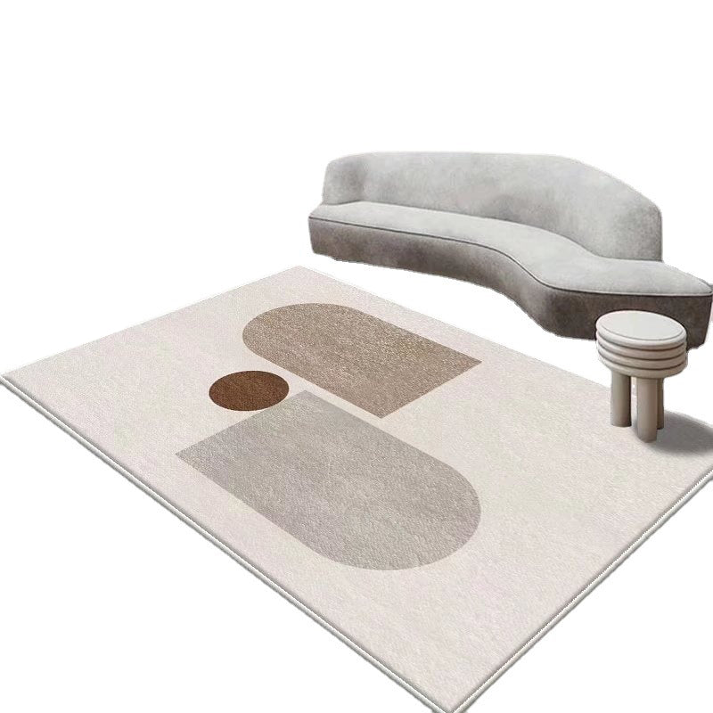 Modern Pink Rug Color Piece Indoor Rug Washable Rug for Living Room