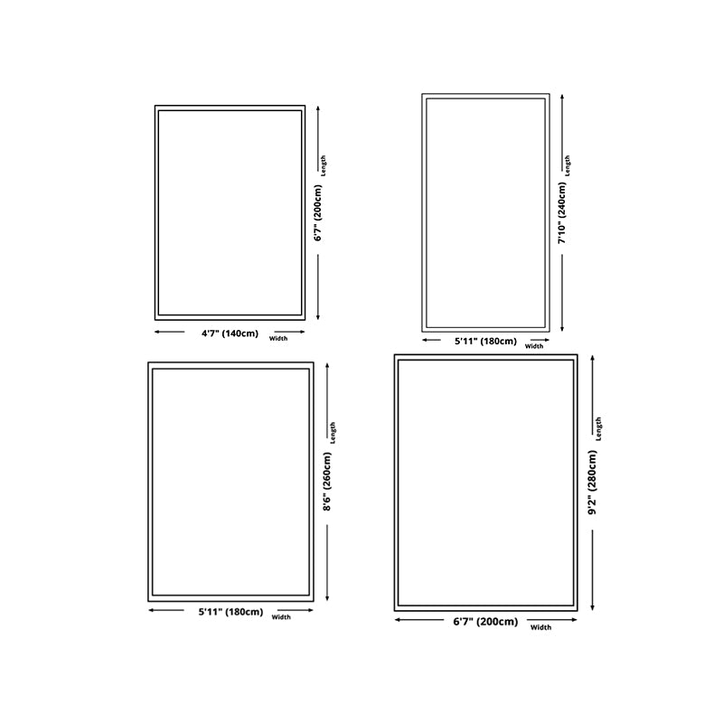 Simple Light Gray Rug Polyester Irregular Line Rug Washable Rug for Home Decor