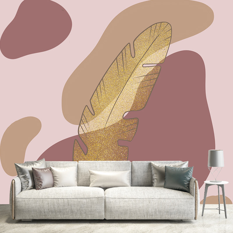 Eco-friendly Illustration Wall Mural Wallpaper Plant Decoration Sitting Room Wall Mural