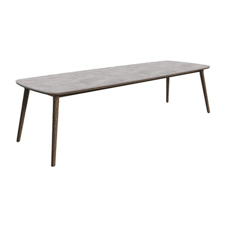 Boho Style Stone Dining Set 1/5/8 Pieces Rectangular Dining Table Set for Outdoor