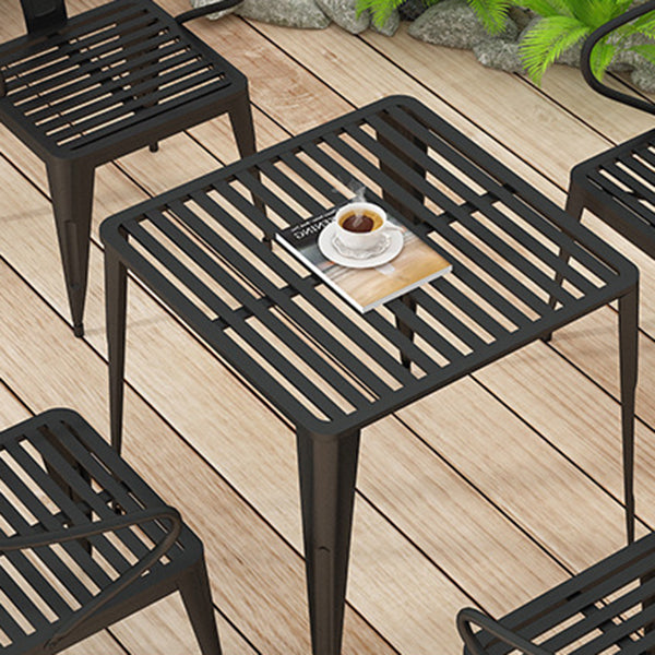 Modern Metal Dining Set 1/5/7 Pieces Dining Table Set for Outdoor