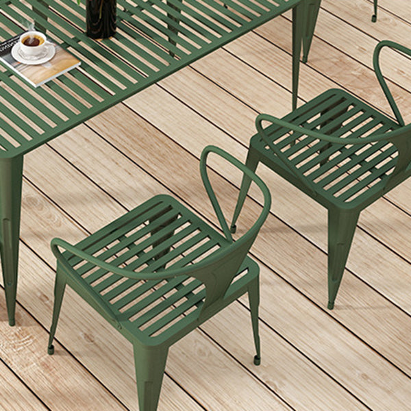 Modern Metal Dining Set 1/5/7 Pieces Dining Table Set for Outdoor