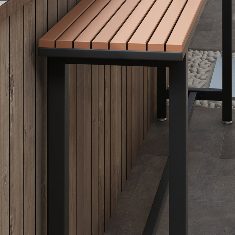 Industrial Artificial Wood Bar Table Set 1/5 Pieces Bistro Table Set for Outdoor