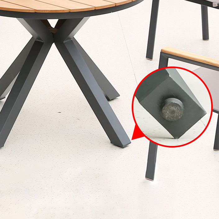 Modern Artificial Wood Dining Table Set 1/2/5 Pieces Dining Table Set for Outdoor