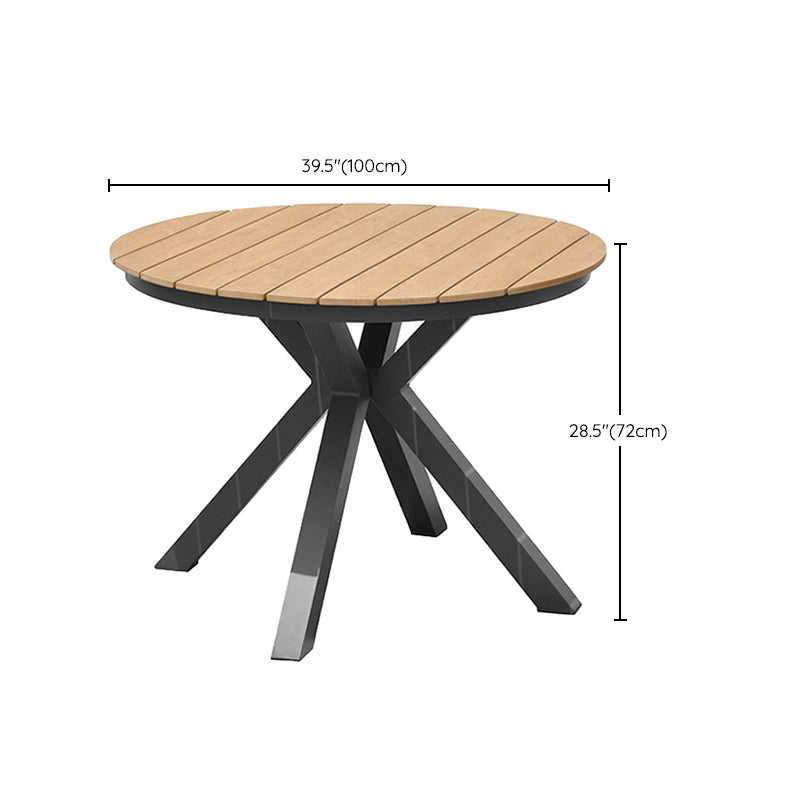 Modern Artificial Wood Dining Table Set 1/2/5 Pieces Dining Table Set for Outdoor
