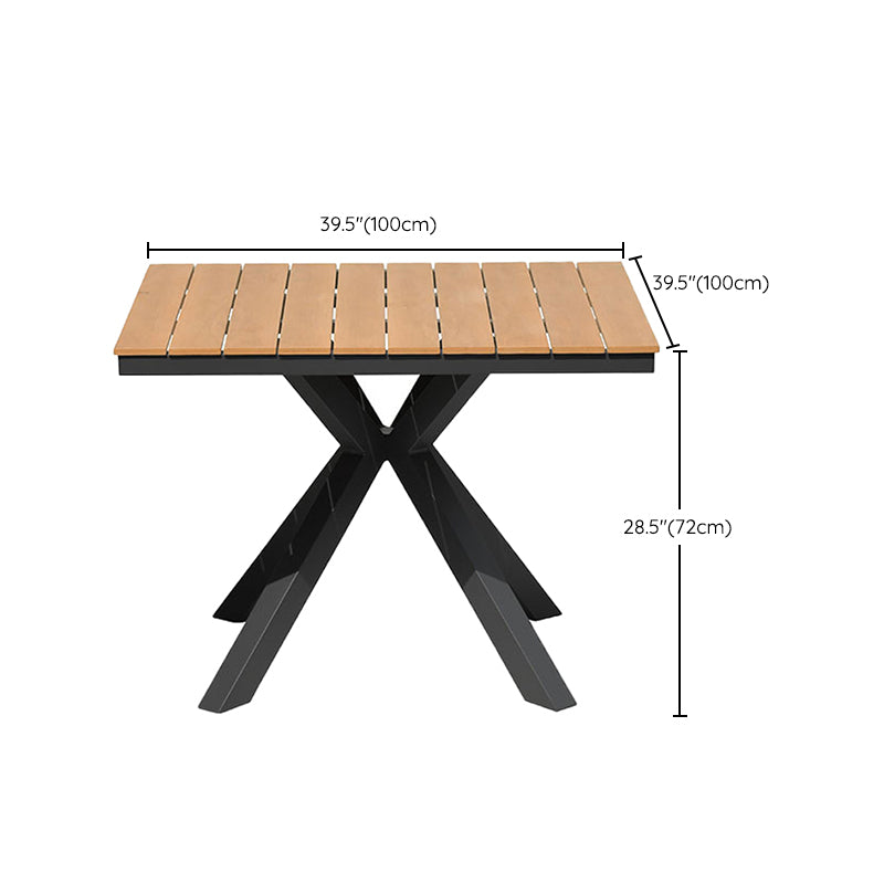 Modern Artificial Wood Dining Table Set 1/2/5 Pieces Dining Table Set for Outdoor