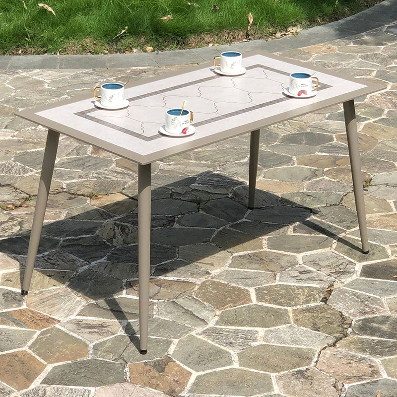 Modern 1/5/7 Pieces Dining Table Set Stone Dining Table Set for Outdoor